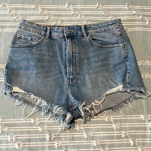 Zara High Rise Denim Shorts